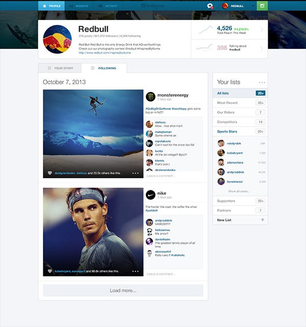 Instagram Business 2 This design concept shows how useful a dedicated Instagram Web app for businesses would be