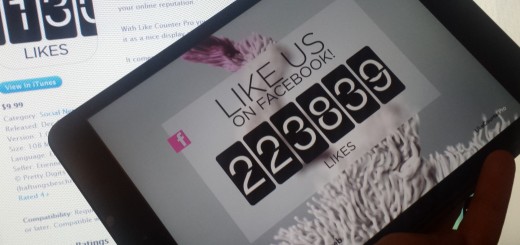 20131203 205934 520x245 photo 20131203 205934 520x245 Like Counter Pro: This iPad app displays your companys Facebook Page Likes in real time