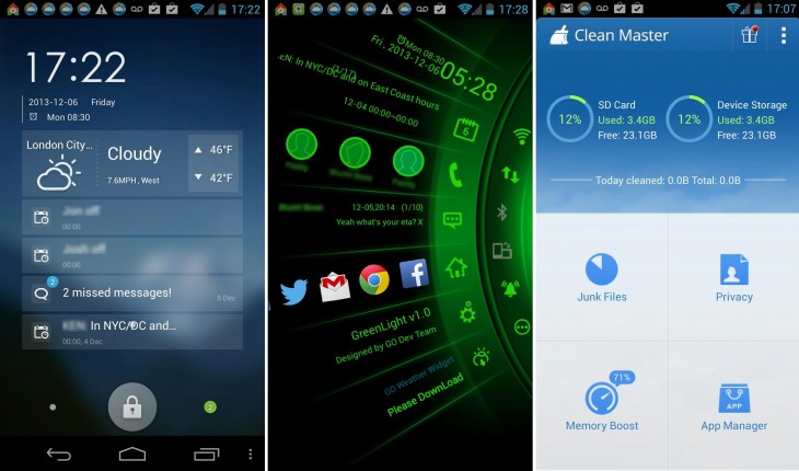 GO Launcher EX addons1 730x430 11 of the best Android launchers and home screen replacements you can download today