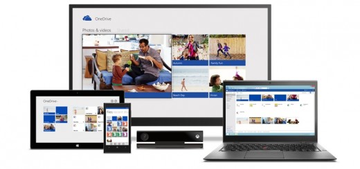 OneDrive 520x245 Microsoft SkyDrive becomes OneDrive, gets camera backup for Android, real time co authoring, and easier video sharing