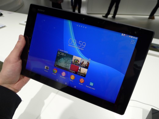 P1050235 520x390 Sony Xperia Z2 Tablet hands on: A remarkably slim, light and powerful 10.1 inch Android slate