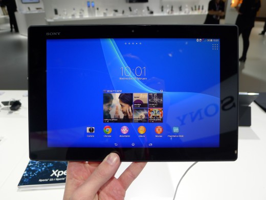 P1050246 520x390 Sony Xperia Z2 Tablet hands on: A remarkably slim, light and powerful 10.1 inch Android slate