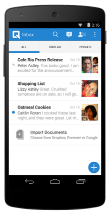android 2 inbox import 220x426 Collaborative word processor Quip brings its Android app to 7 new app stores, adds new features 