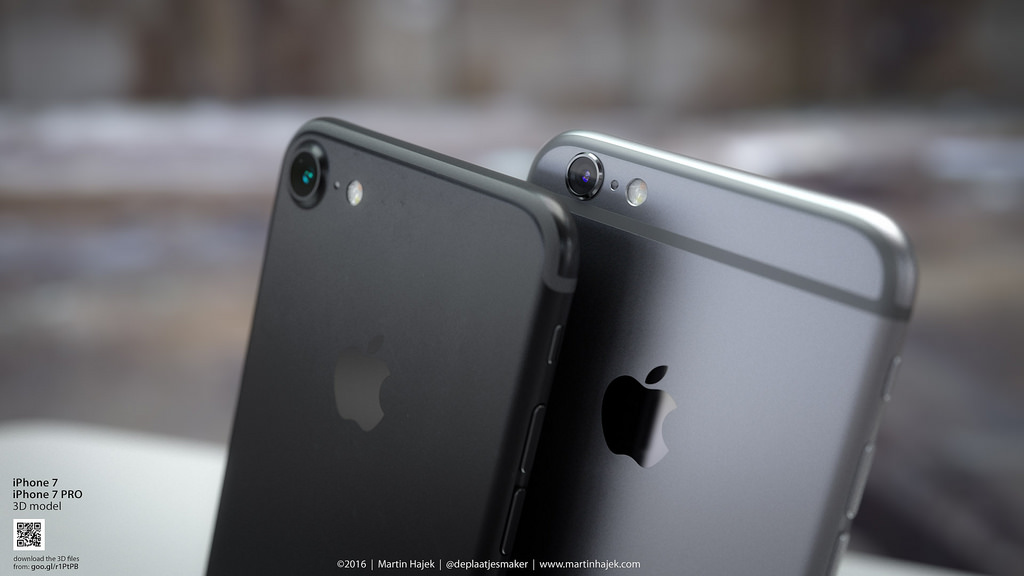 iPhone 7: Renders 3D del nuevo color Space Black