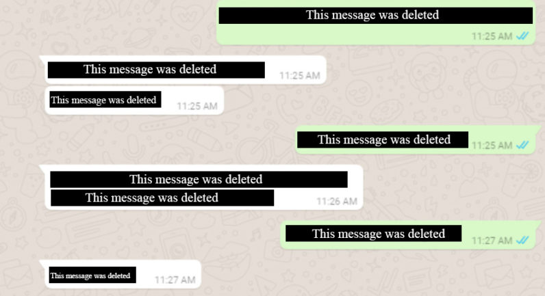  whatsapp media delete messages still sent users 