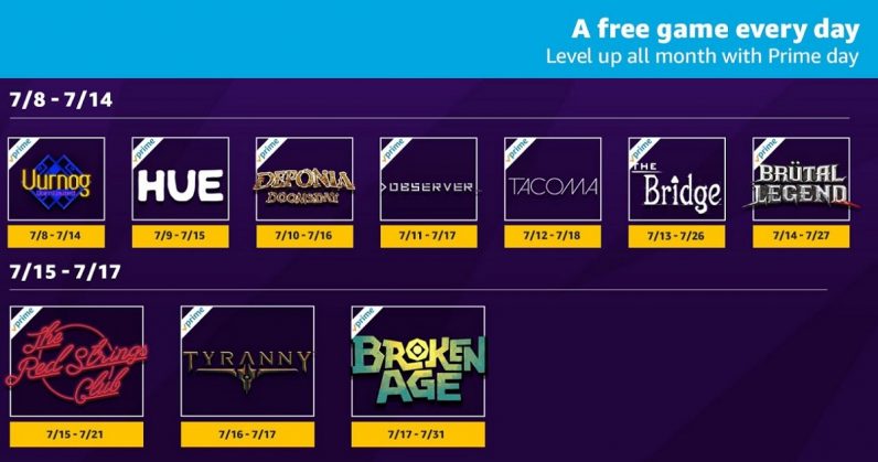 These are the Twitch games Amazon users get for free on Prime Day