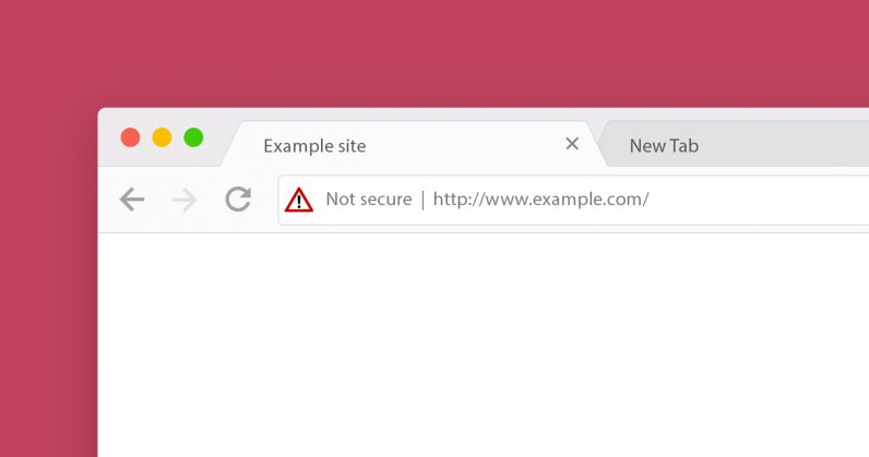  secure being site means chrome data warning 