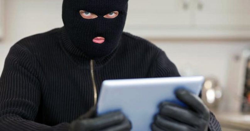  couple out burglar masked intruder wi-fi use 