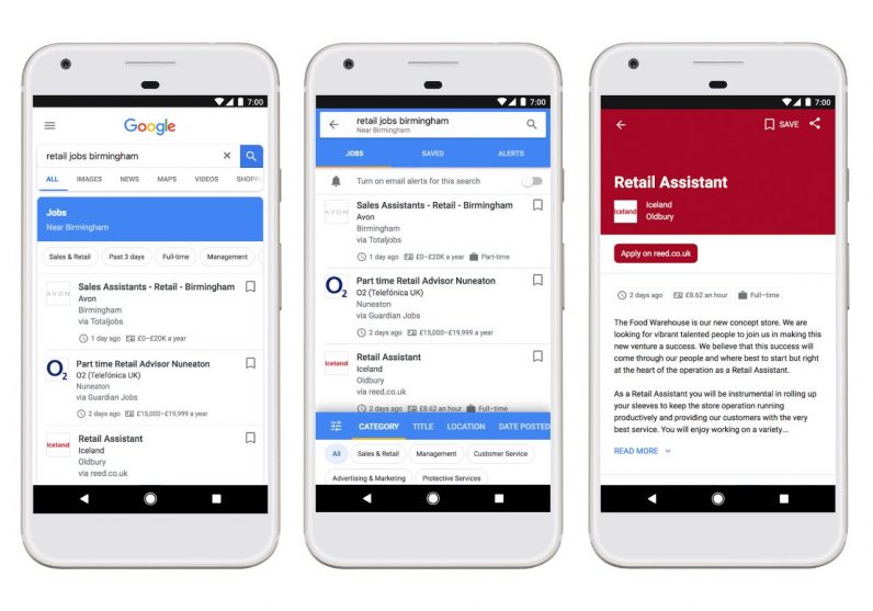 Google has a handy new job search tool for UK users