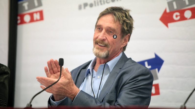 John McAfees unhackable cryptocurrency wallet has been hacked (again)