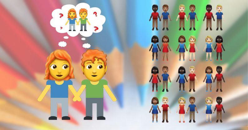 Emoji update proposal includes 55 different couples  where are the gingers?