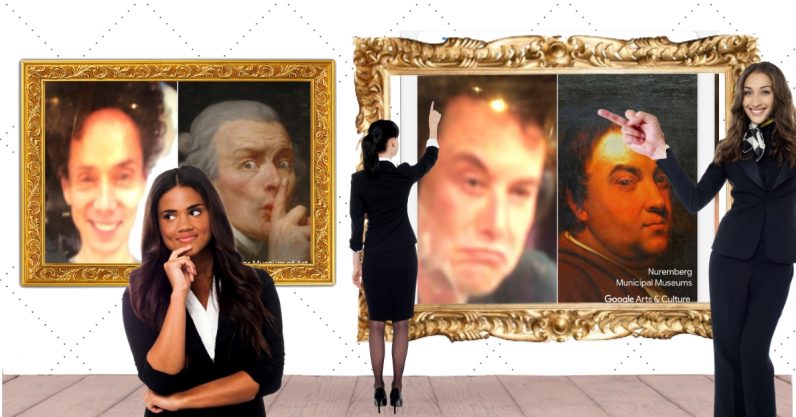 We used Google Arts & Cultures selfie app to make the internets Shit Museum