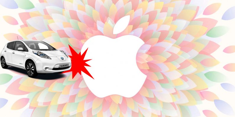  apple test car self-driving company leaf vehicles 