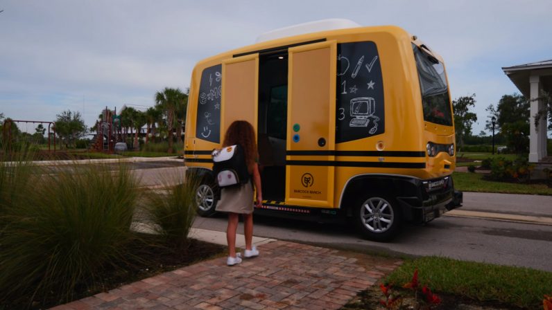  shuttles autonomous school vehicles town florida test 