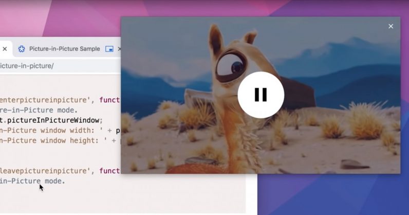  chrome your video feature available floating picture-in-pitcure 