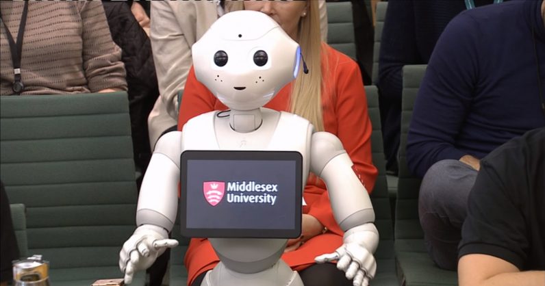 UK puts on misleading robot puppet-show in Parliament