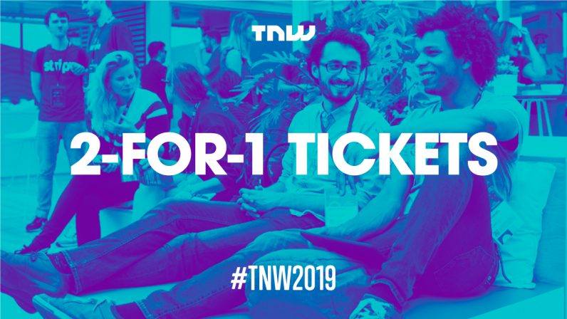 For a limited time, you can get a 2-for-1 discount on TNW2019 tickets