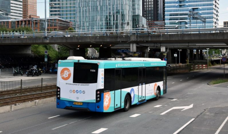 This exchange turned a bus into a Bitcoin ad to bypass Googles crypto-ban