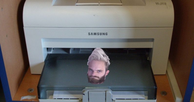 50,000 printers hacked to help PewDiePie keep his YouTube crown