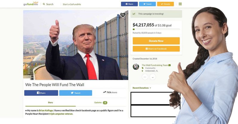  gofundme support trump president fact opinion wall 
