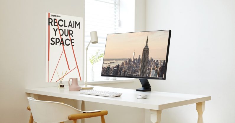 Samsungs clever new monitor frees up desk space without a wall mount