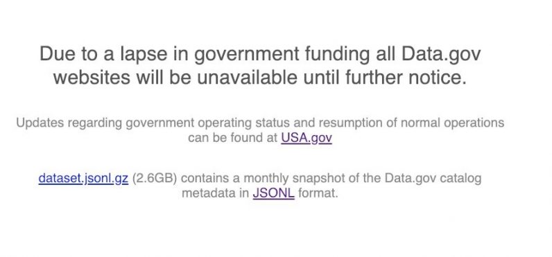 Trumps government shutdown cut off access to crucial public data