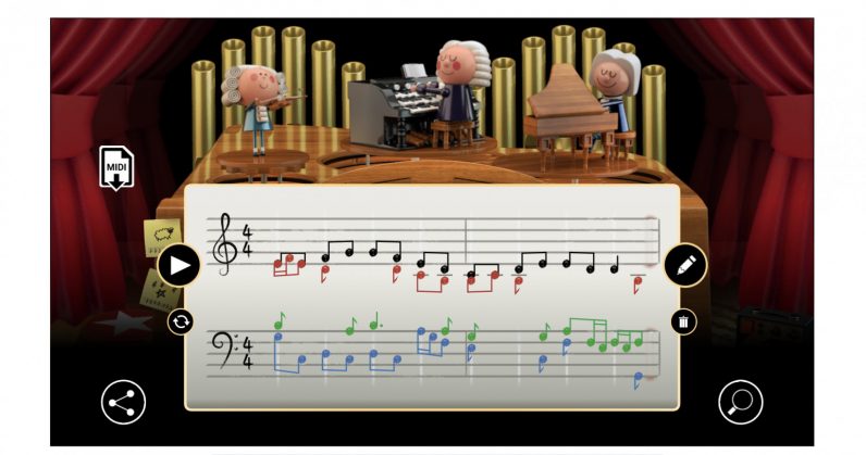  google doodle bach out ai-powered birthday celebrate 