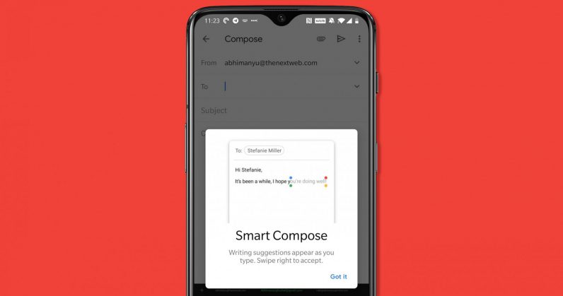  gmail android version compose smart feature get 