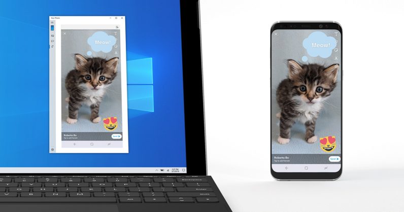 Windows 10 test update lets you mirror your Android phone on your PC