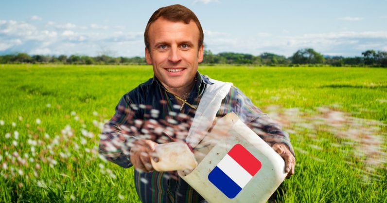  macron blockchain agricultural technology make industry agriculture 