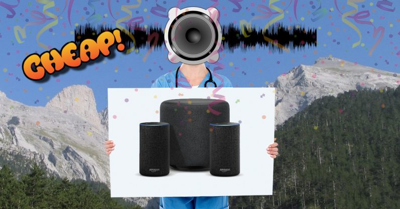 CHEAP: Summon the BASS GOD with $100 off this 3-piece Amazon Echo subwoofer set-up
