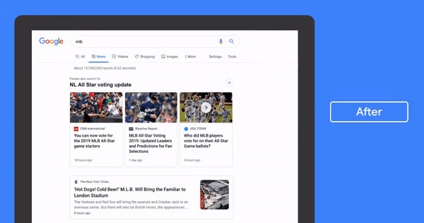 Google declutters its news tab on desktop search pages with a fresh look