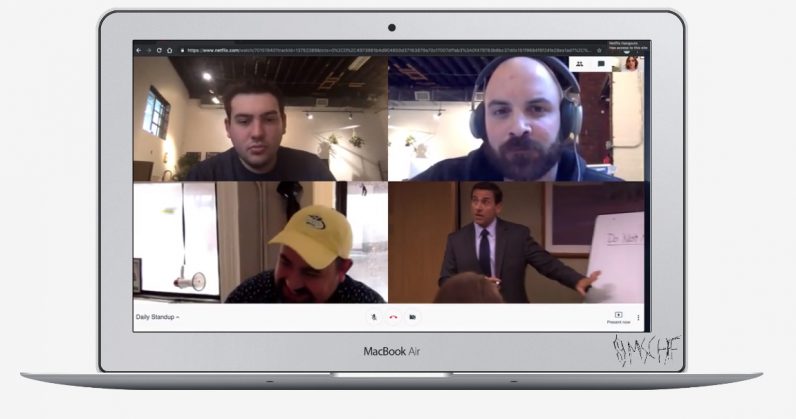 This clever Chrome extension camouflages Netflix in a conference call