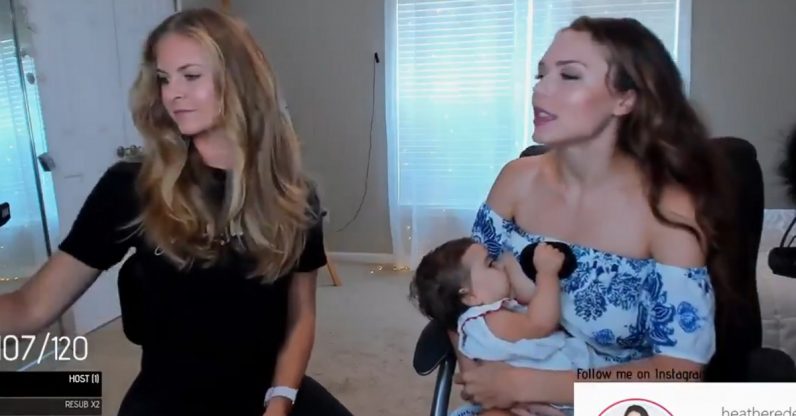  she twitch her time breastfeeding when child 