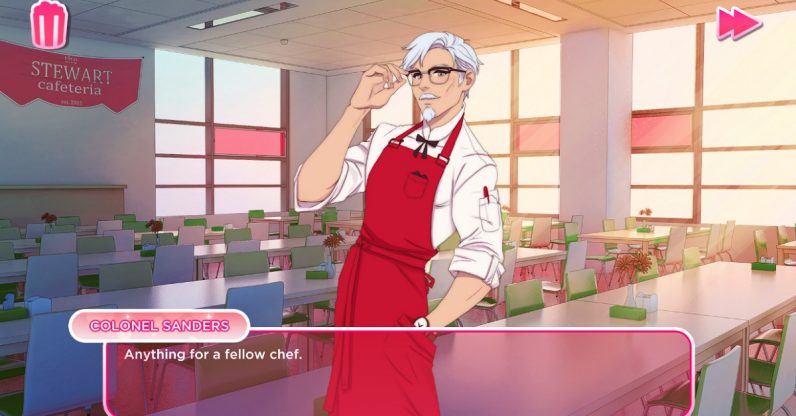 I absolutely need this KFC dating sim in my life
