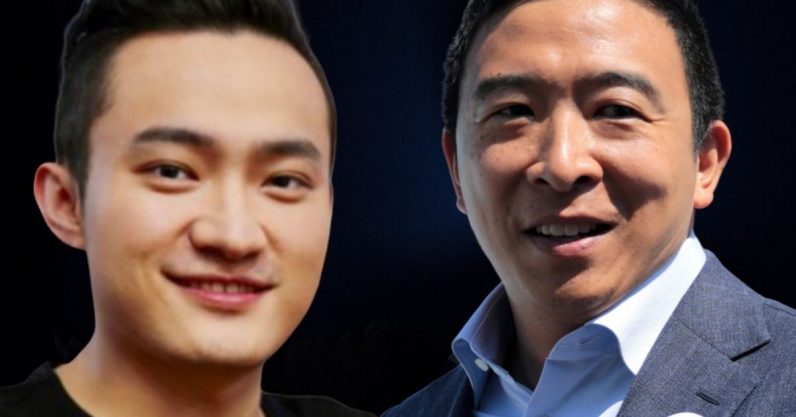 Justin Sun seeks Andrew Yangs attention with another cryptocurrency UBI pitch