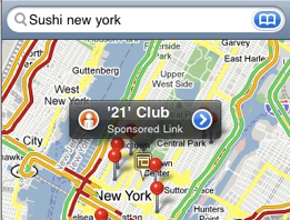 iPhone sponsored link, via Search Engine Land