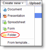 Google Docs Shared Folders