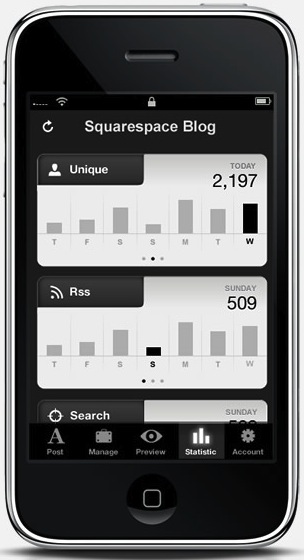 Squarespace iPhone App