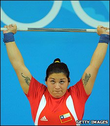 Elizabeth Poblete competing in Beijing, China (15 Aug 2009)