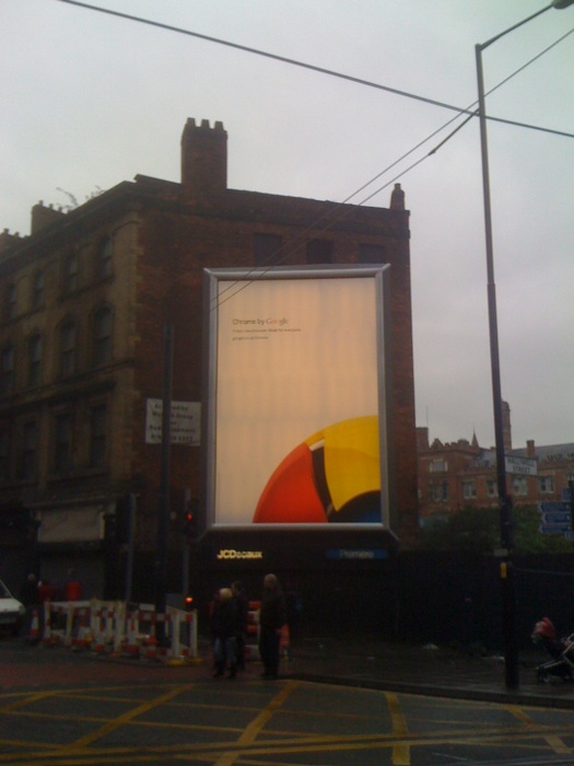 Google Chrome billboard ad by @technicalfault