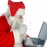 Santa on the laptop