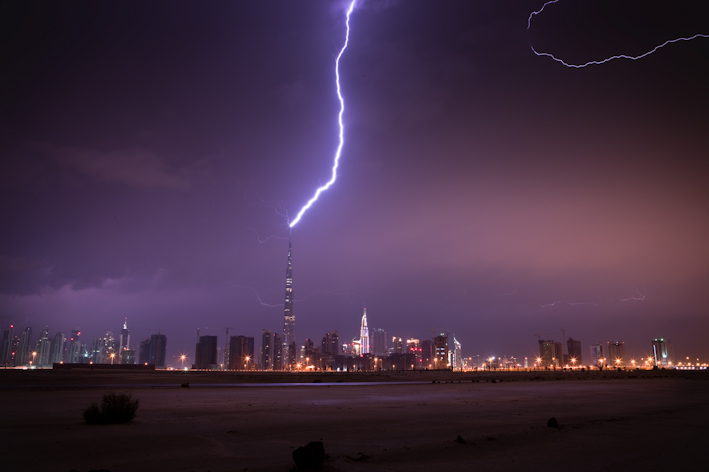 Burj Khalifa Lightning 2