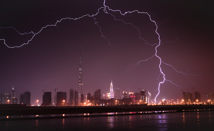 Burj Khalifa Lightning 6