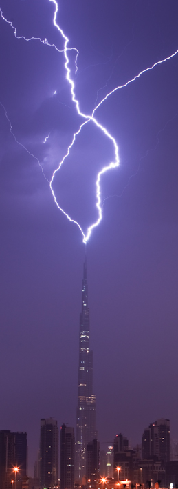 Burj Khalifa Lightning 7