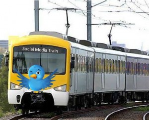 social media train
