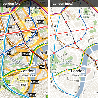 Google Transit - London
