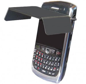 mobile visor blocks blackberry screen retains privacy