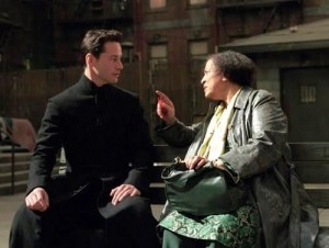 Neo & Oracle in the Matrix - She always answered his questions