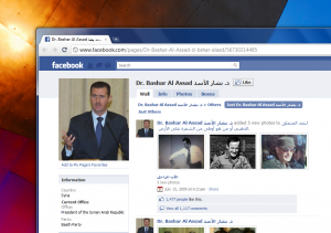 Bashar Al Assad on Facebook